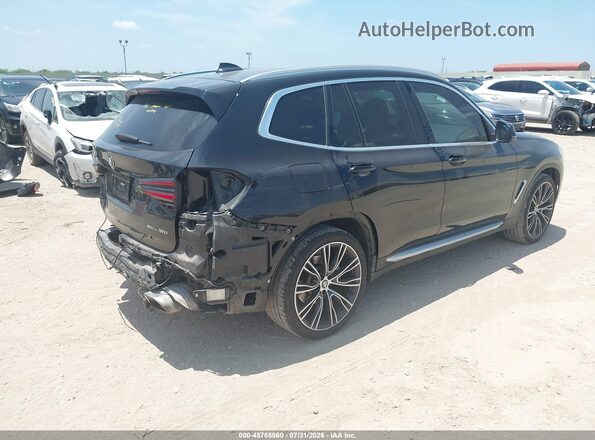 WBX47DP09NN172020 2022 BMW X3 Black Հետևի աջ