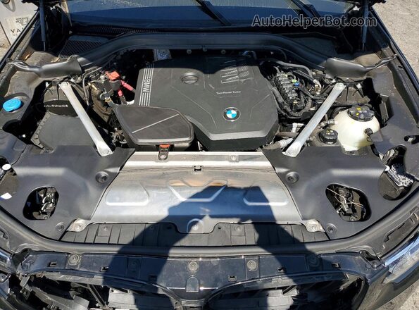 WBX47DP09RN301900 2024 BMW X3 Black Vista del compartimento del motor