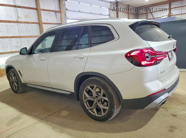 WBX57DP01NN154485 2022 BMW X3 White Հետևի ձախ