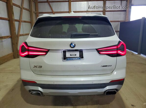 WBX57DP01NN154485 2022 BMW X3 White Հետևի տեսք
