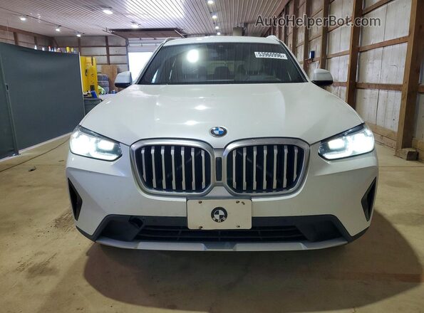 WBX57DP01NN154485 2022 BMW X3 White Դիմացի տեսք