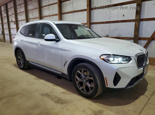 WBX57DP01NN154485 2022 BMW X3 White Առջևի աջ