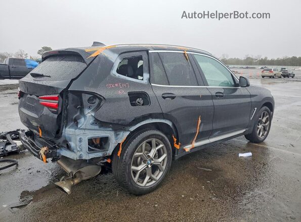 WBX57DP02PN245655 2023 BMW X3 Black უკანა მარჯვენა