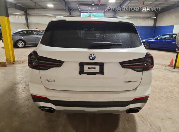 WBX57DP04PN207392 2023 BMW X3 White უკანა ხედი