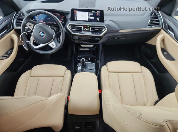 WBX57DP05RN295341 2024 BMW X3 Black წინა პანელის ხედი