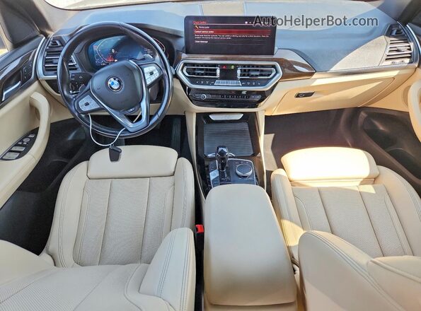 WBX57DP06NN172917 2022 BMW X3 Black Dashboard view