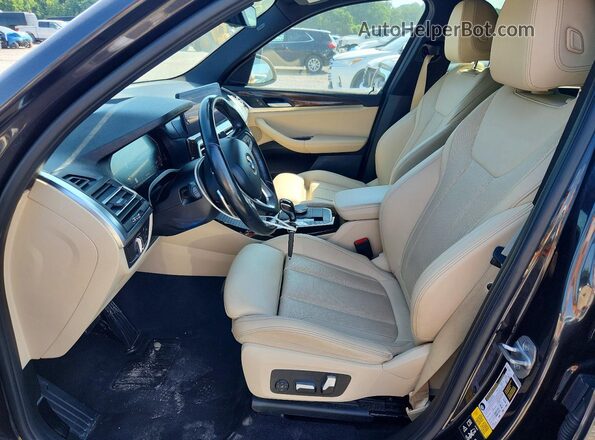 WBX57DP06NN172917 2022 BMW X3 Black Front interior view