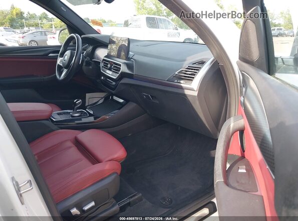 WBX57DP06NN176191 2022 BMW X3 White Vista interior delantera