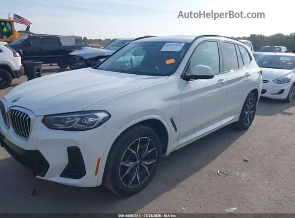 WBX57DP06NN176191 2022 BMW X3 White Vista tres cuartos delantera izquierda