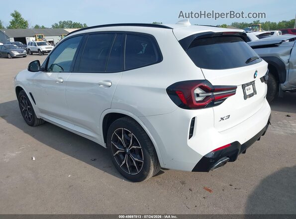 WBX57DP06NN176191 2022 BMW X3 White Trasero izquierdo
