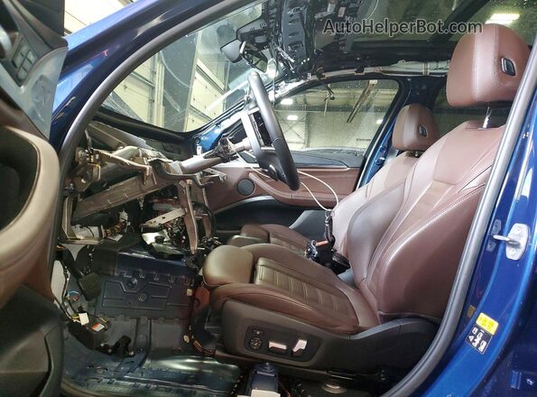 WBX57DP06NN182931 2022 BMW X3 Blue Vista interior delantera