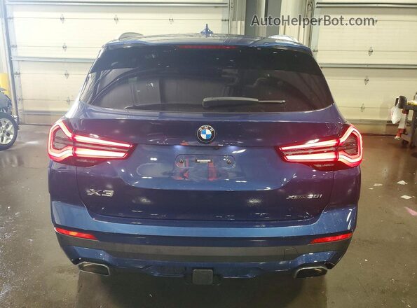 WBX57DP06NN182931 2022 BMW X3 Blue Vista trasera