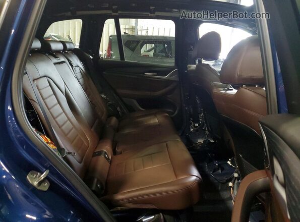 WBX57DP06NN182931 2022 BMW X3 Blue Vista interior trasera