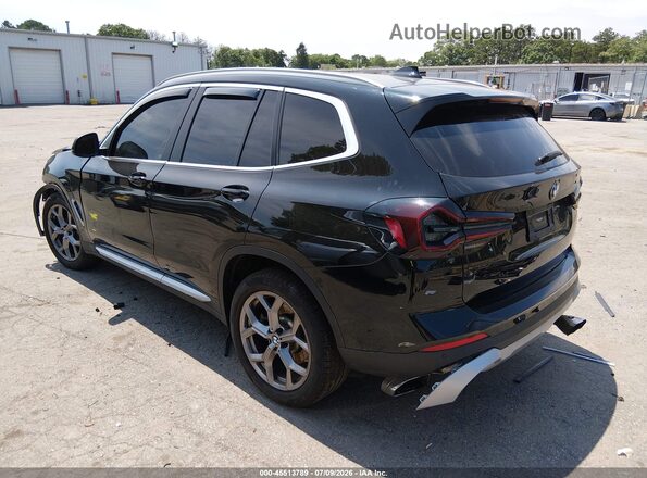 WBX57DP06NN183416 2022 BMW X3 Black უკანა მარცხენა