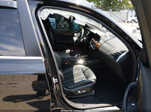 WBX57DP06NN183416 2022 BMW X3 Black წინა სალონის ხედი