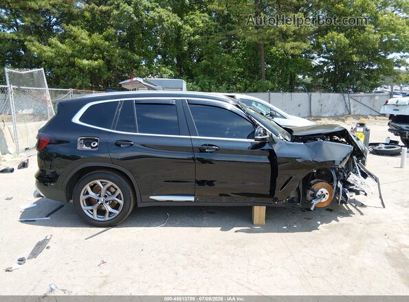 WBX57DP06NN183416 2022 BMW X3 Black სალონის 360-გრადუსიანი ხედი