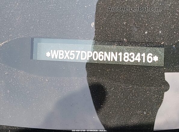 WBX57DP06NN183416 2022 BMW X3 Black 