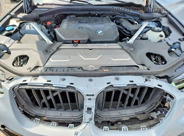 WBX57DP08RN312875 2024 BMW X3 Blue ძრავის განყოფილების ხედი