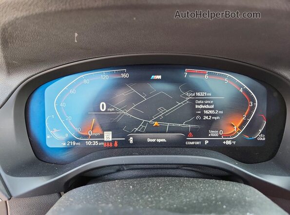 WBX57DP08RN312875 2024 BMW X3 Blue ხელსაწყოთა პანელის ხედი