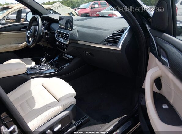 WBX57DP09NN173141 2022 BMW X3 Black Front interior view