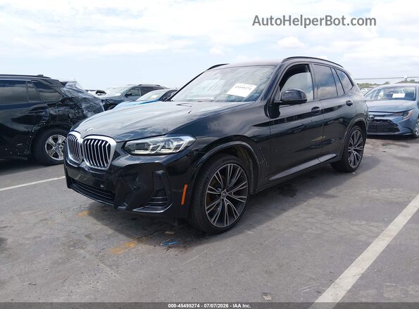 WBX57DP09NN173141 2022 BMW X3 Black Front left