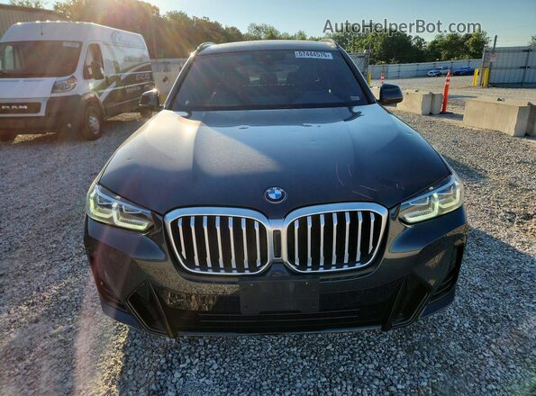 WBX57DP0XNN169650 2022 BMW X3 Угольный Вид спереди
