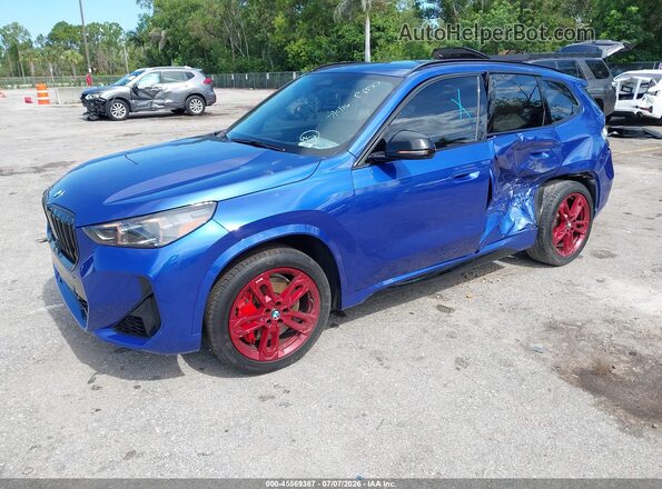 WBX73EF00S5091273 2025 BMW X1 Blue წინა მარცხენა ხედი სამი მეოთხედიდან