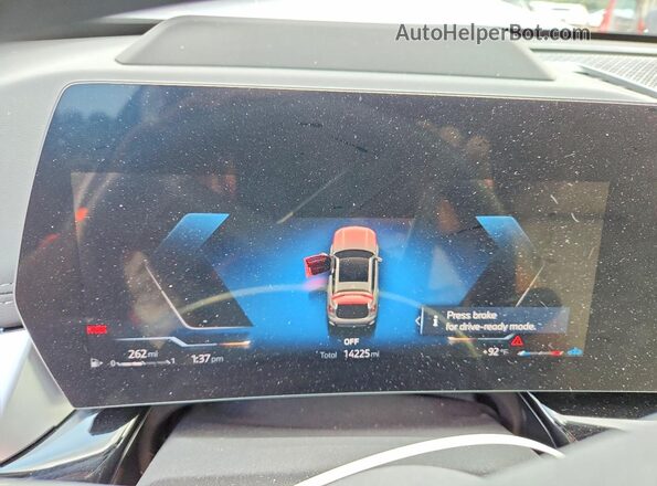 WBX73EF01S5034287 2025 BMW X1 Серебряный Вид щитка приборов