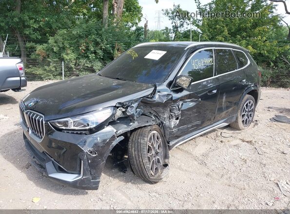 WBX73EF06S5367522 2025 BMW X1 Black წინა მარცხენა ხედი სამი მეოთხედიდან