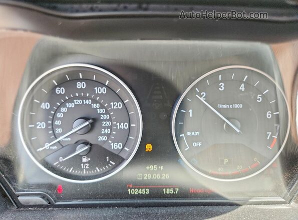 WBXHT3C30H5F80579 2017 BMW X1 Black Вид щитка приладів