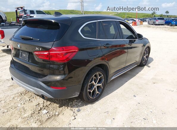WBXHT3C31G5E55430 2016 BMW X1 Black უკანა მარჯვენა