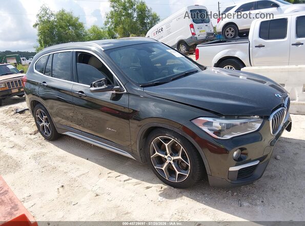 WBXHT3C31G5E55430 2016 BMW X1 Black უკანა სალონის ხედი