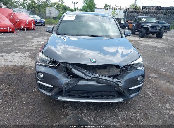 WBXHT3C31H5F78517 2017 BMW X1 Gray წინა პანელის ხედი