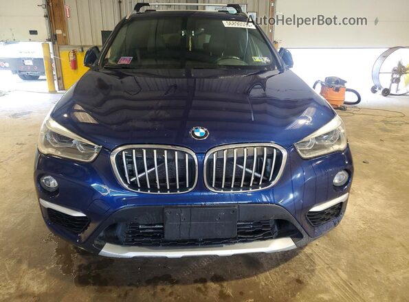 WBXHT3C32GP883105 2016 BMW X1 Blue Vista frontal