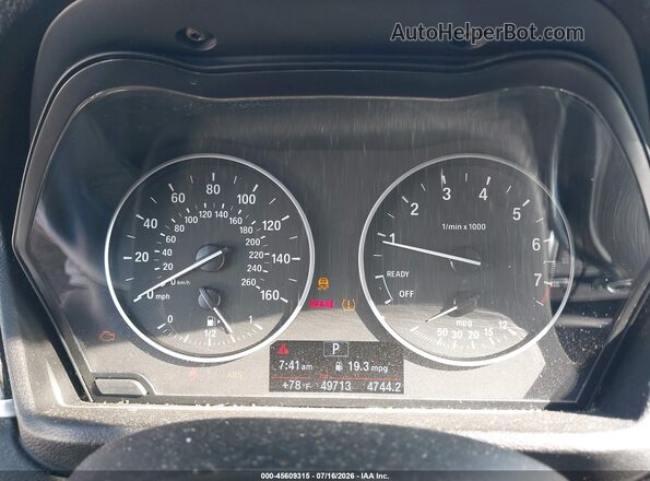 WBXHT3C32H5F80065 2017 BMW X1 Gray უკანა სავარძლების ხედი
