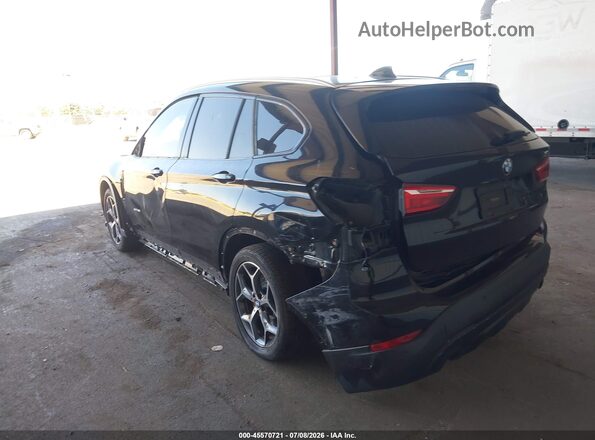 WBXHT3C33G5E50164 2016 BMW X1 Black უკანა მარცხენა