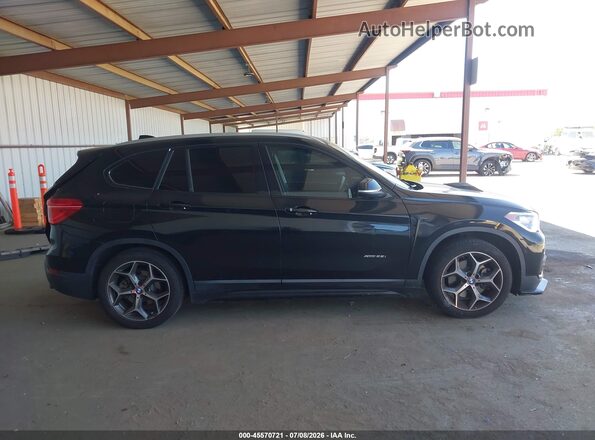 WBXHT3C33G5E50164 2016 BMW X1 Black სალონის 360-გრადუსიანი ხედი