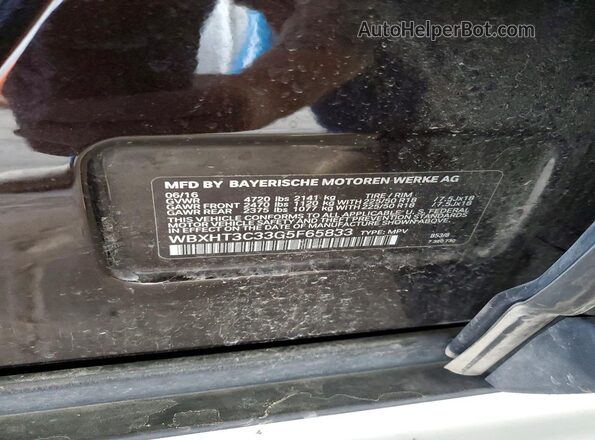 WBXHT3C33G5F65833 2016 BMW X1 Черный Вид подкапотного пространства