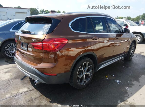 WBXHT3C33H5F72606 2017 BMW X1 Brown უკანა მარჯვენა