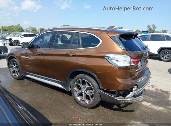 WBXHT3C33H5F72606 2017 BMW X1 Brown სალონის 360-გრადუსიანი ხედი