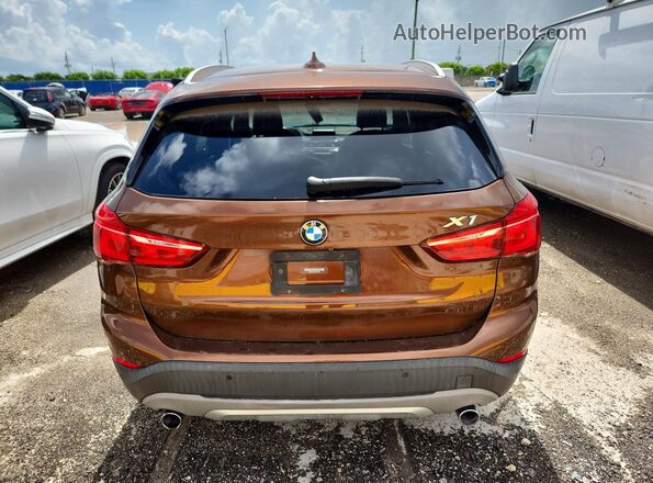 WBXHT3C33H5F82651 2017 BMW X1 Коричневый Вид сзади