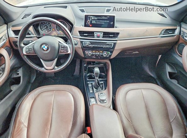 WBXHT3C34GP881095 2016 BMW X1 White წინა პანელის ხედი