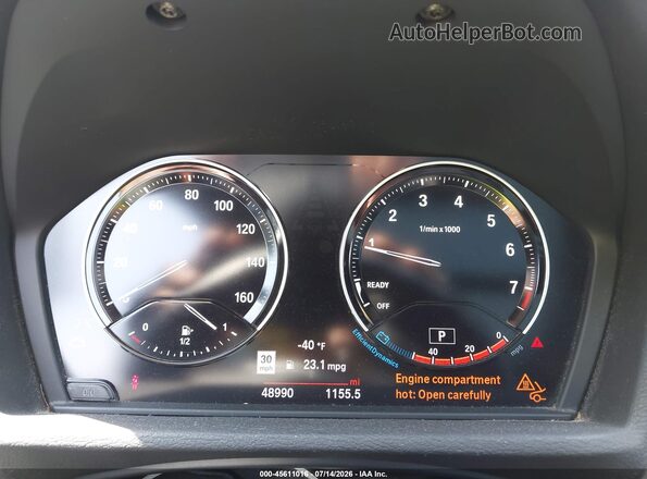 WBXHT3C34J5L27798 2018 BMW X1 Gray უკანა სავარძლების ხედი