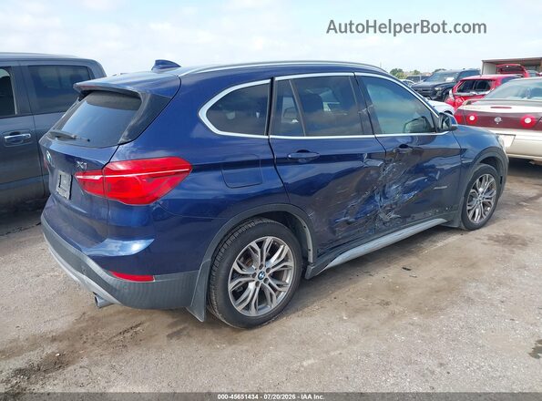 WBXHT3C35G5E51378 2016 BMW X1 Blue Задня права чверть