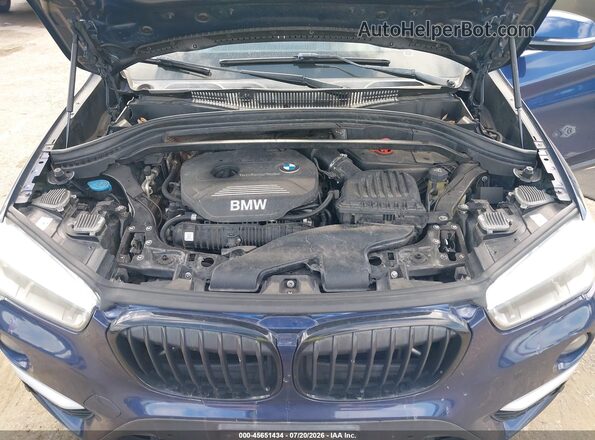 WBXHT3C35G5E51378 2016 BMW X1 Blue Вид ззаду