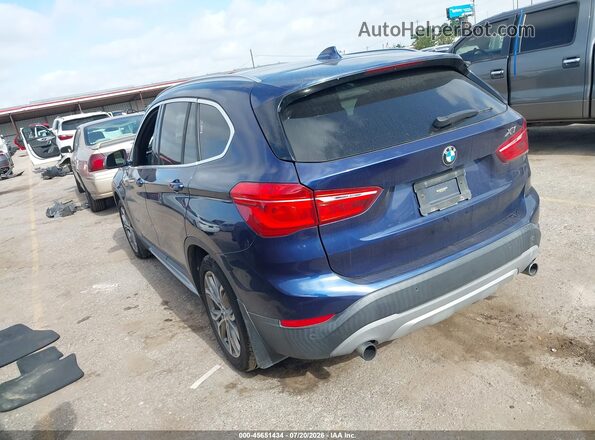WBXHT3C35G5E51378 2016 BMW X1 Blue Задня ліва чверть
