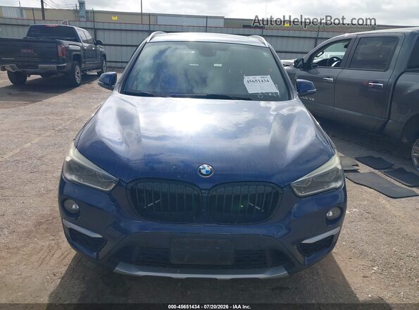 WBXHT3C35G5E51378 2016 BMW X1 Blue Вид щитка приладів