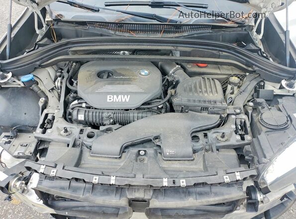 WBXHT3C35GP884586 2016 BMW X1 White Vista del compartimento del motor