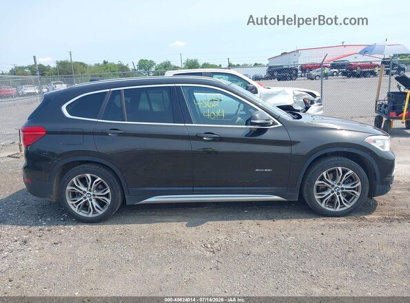 WBXHT3C35GP886287 2016 BMW X1 Коричневый Вид задней части салона