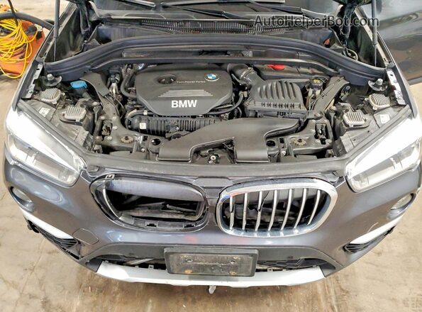 WBXHT3C36G5E53687 2016 BMW X1 Charcoal Вид підкапотного простору